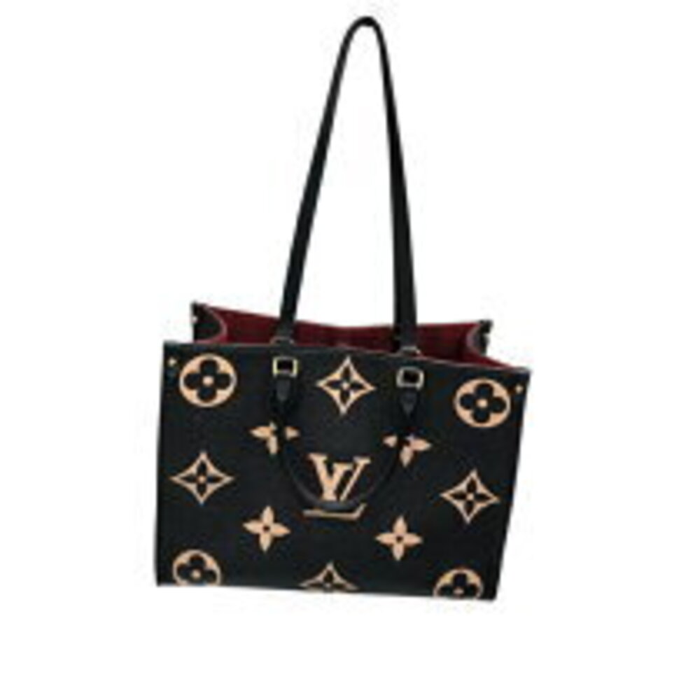 Louis Vuitton On the Go Black Two Tone Monogram Empreinte Tote Bag
